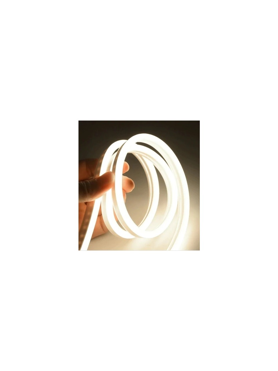 5 M Gün Işığı Neon 220 V Esnek Hortum Şerit LED Işık Aydınlatma + Güç Fişi