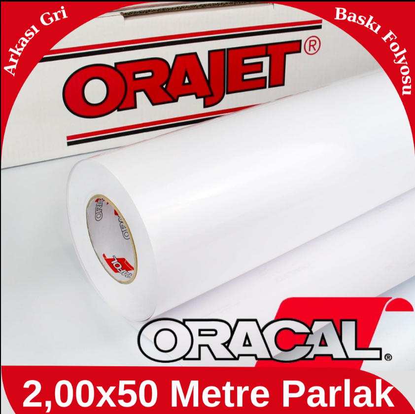 Oracal 3641 Baskı Folyosu Arkası Gri Parlak 1,37*50 Mt.